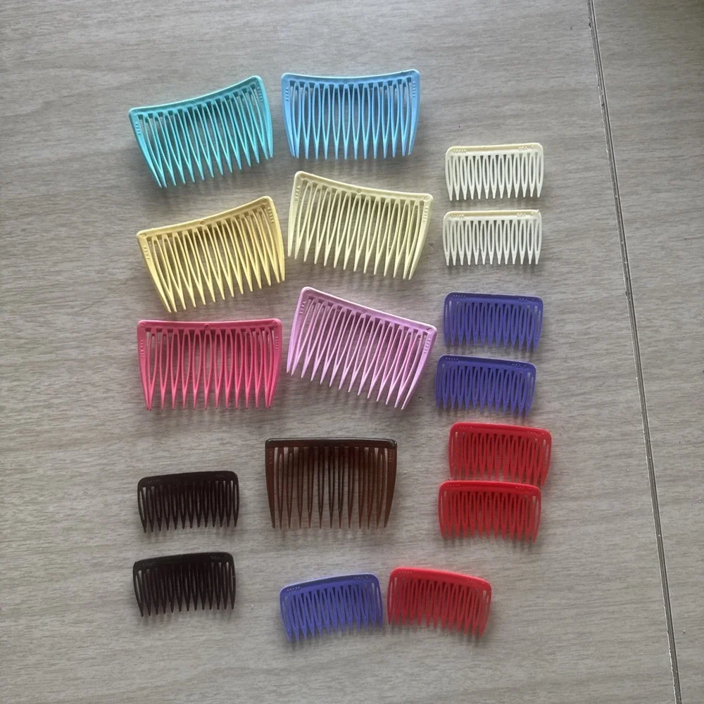 Vtg Lot of 17 GOODY Hair Combs Side Combs 1980s Retro 2-2.5